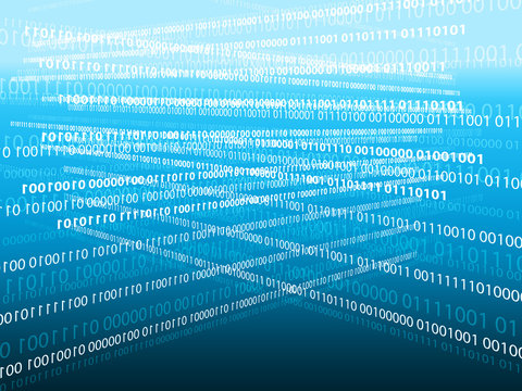 Binary code background 