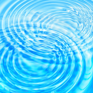 Abstract water background with circles ripples