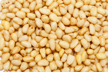 Pine nuts isolated on white