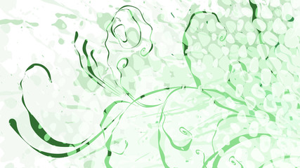 Obraz premium Wide format floral background, vector graphic