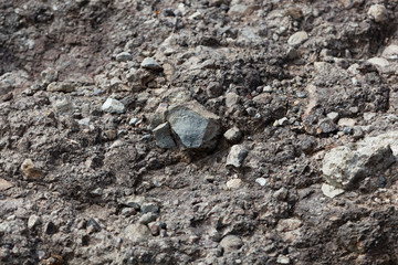 Volcanic tuff with large rock fragments