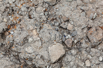 Volcanic tuff with large rock fragments