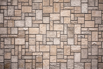 Soft pattern of square block wall background. Modern design.