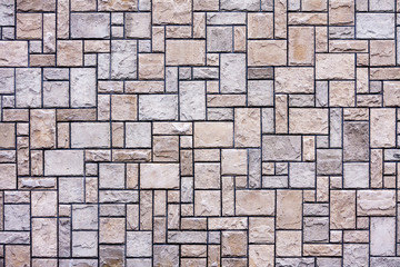 Soft pattern of square block wall background. Modern design.