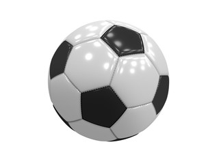 Fototapeta premium Classical soccer ball with white background