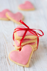 Valentine's Day heart cookies
