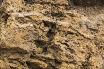 Stone worn by erosion