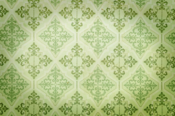 Old green wallpaper