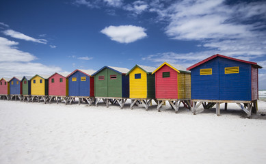 Fototapeta premium Domki plażowe Muizenberg