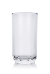 Empty glass isolated on white background