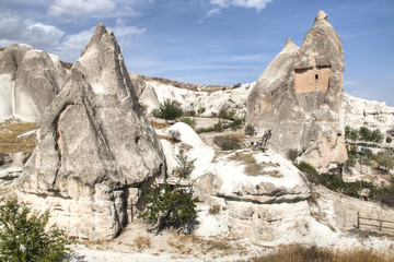 Cappadocia landscape near the town of Goreme in Turkey
