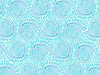 Boho tie dye background texture watercolor effect vector blue