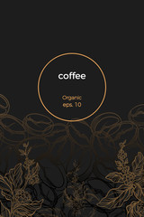 Vector template of coffee