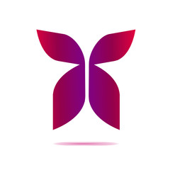 abstract logo illustration element isolated on white background