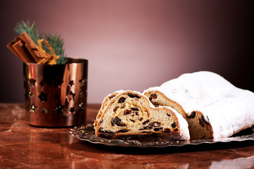 Stollen and Christmas decor