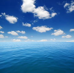 Obraz premium Blue sea water surface