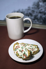 Coffee and Some Holiday Biscotti on a cold day