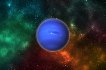 Obraz premium Neptune planet in outer space. Elements of this image furnished by NASA