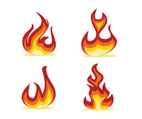 flame set design illustration