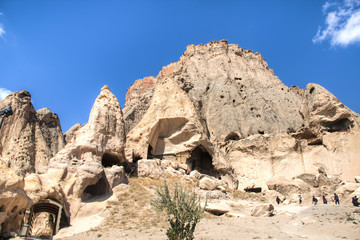 Views from the Selime monastery in South Cappadocia in Turkey
