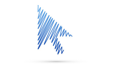 icona, freccia, cursore, vettoriale,