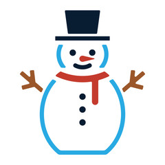 Weihnachten Icon - Schneemann