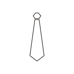 Vector Line Icon of Neck Tie