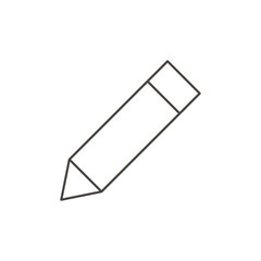 Vector Line Icon of Pencil
