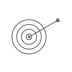 Vector Line Icon of Bulls Eye