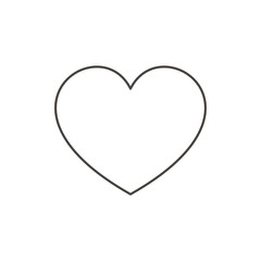 Vector Line Icon of Heart