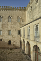 Fototapeta na wymiar The coutyard of the castle of Donnafugata
