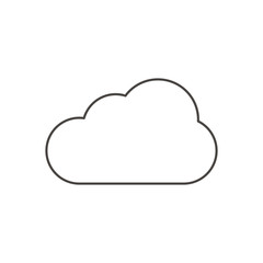 Vector Line Icon of Cloud