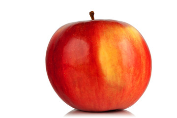 red apples on white background