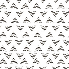 Abstract geometric fashion design print triangle wave pattern