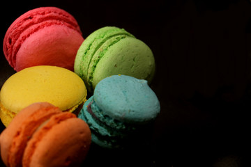 colorful macaron cakes