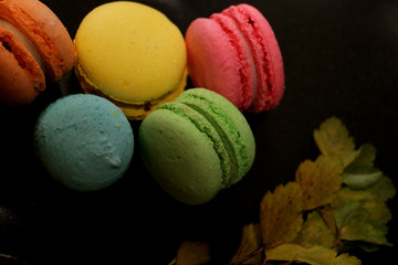 colorful macaron cakes