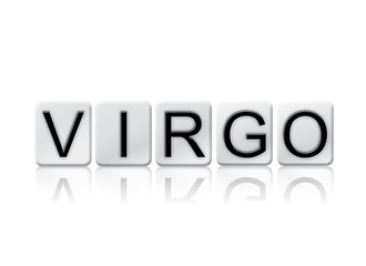 Virgo Concept Tiled Word Isolated on White