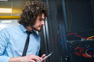 Young technician working