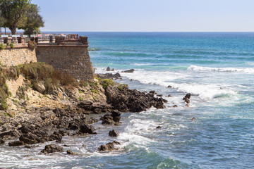 Defensive walls in Alghero, Italy