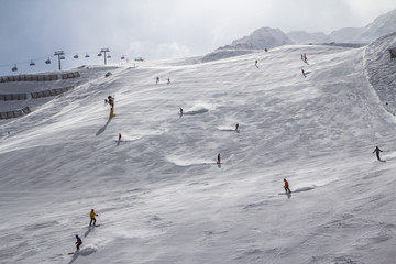Beatifull slope in the Alps