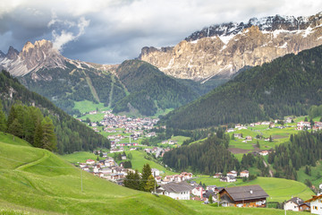 Selva village in South Tirol, Dolomites, Italy