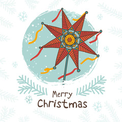 Happy Ukrainian christmas card