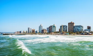 Foto auf Acrylglas Skyline von Durban am Wasser © mezzotint_fotolia