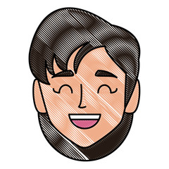 Young woman face icon vector illustration graphic design