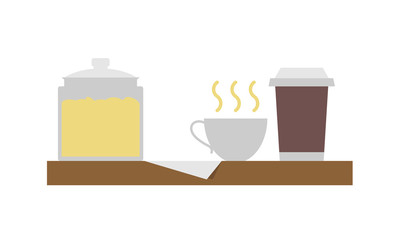 Coffee bar vector illustration