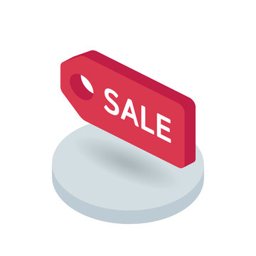 Sale Isometric Vector Icon