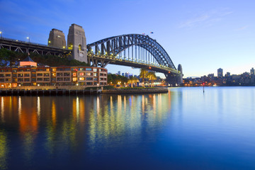 Fototapeta na wymiar Sydney Harbour Bridge Australia Twilight