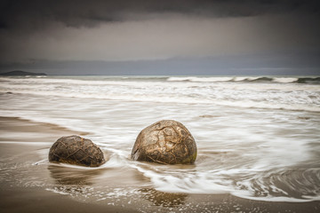 Moeraki Boulders and Waves