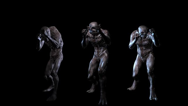 Digital 3D Animation of ugly Creatures