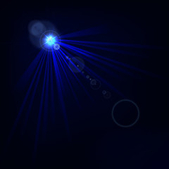 Abstract image of lighting flare